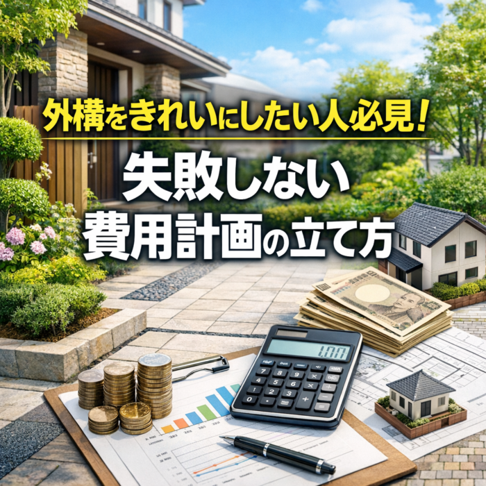外構をきれいにしたい人必見！失敗しない費用計画の立て方